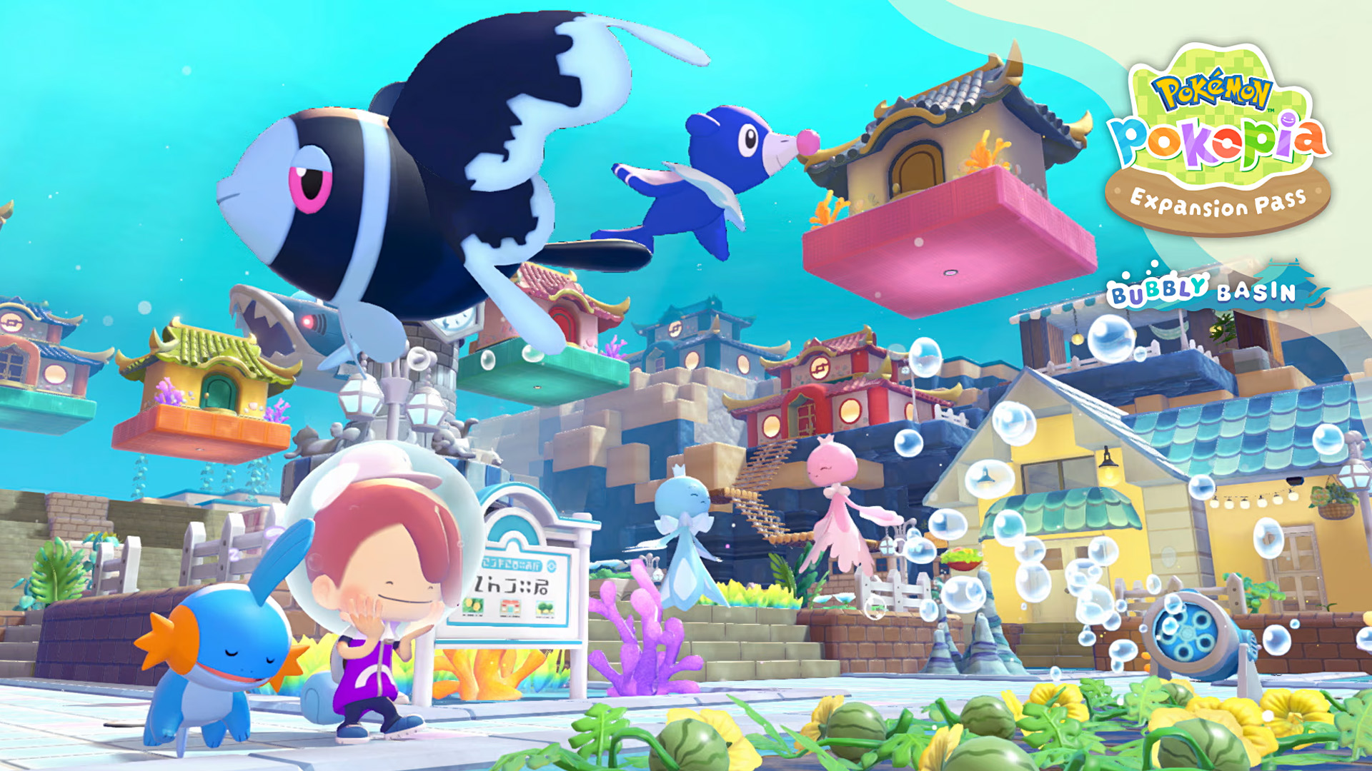 Pokémon Pokopia: Bubbly Basin ya disponible con nuevas características y un mundo acuático