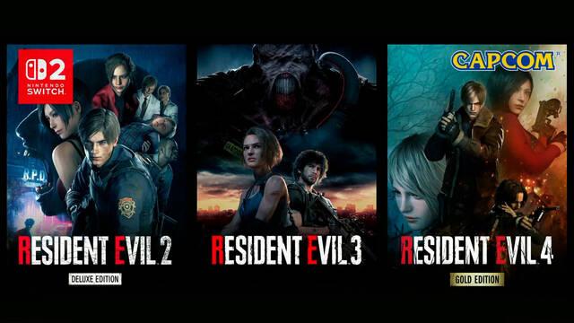 Resident Evil 2, 3 y 4 llegarán a Switch 2 el 16 de octubre; las ediciones físicas saldrán en enero